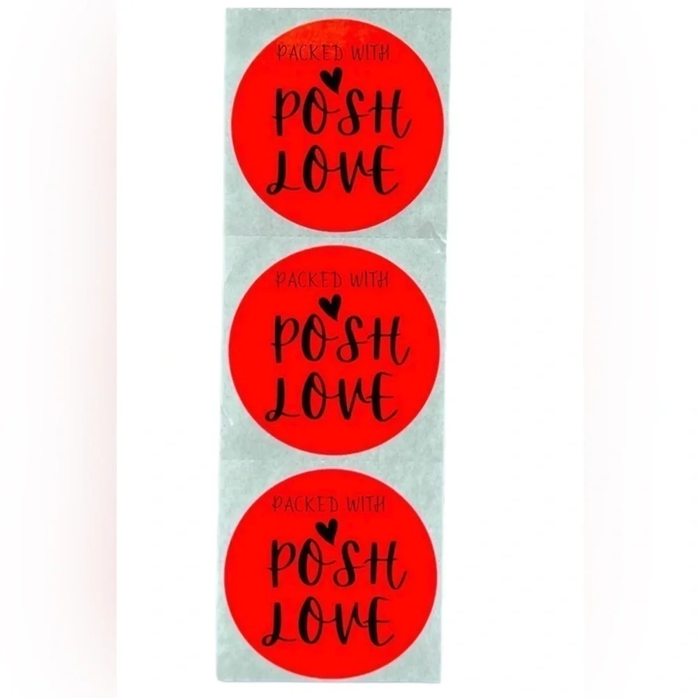 Thank You Stickers for poshmark 2in round | Shipping Supplies | NWT 100 pac - Picture 4 of 13